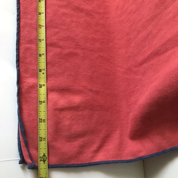 eQua camping towel quick dry yoga mat pink gray standard size large 24.5 x 72 - Picture 5 of 6